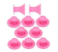 sans chaleur - Matériau PP durable, petit ensemble léger de 10 pièces 4 x 4 x 3,5 cm, design en forme de champignon | Rouleau à cheveux longs réutilisable, outils de bouclage pour femmes et fi