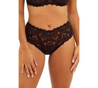 sans Complexe - Arum Glitter - Culotte Femme - Dentelle - Noir & Rouge Pailleté - 38/40