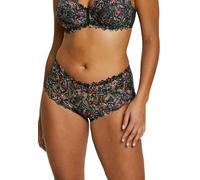 SANS COMPLEXE, Culotte Taille Medium, Arum Mosaic, Culotte coupée à la Taille, Dentelle ajourée imprimée, Laçages sur Les côtés, Doublure en Tulle léger, JAR Imprimé Graphique Multico, 50-52