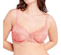 Sans Complexe - Arum - Soutien-Gorge Emboitant en Dentelle avec Armatures - Classique - Uni - Femme - 90C - Rose Blush