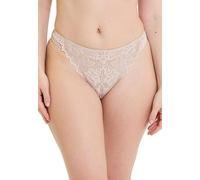 Sans Complexe - Arum - String avec Dentelle, Jeux de Transparence et détails Sexy - Uni - Femme - 38/40 - Skin