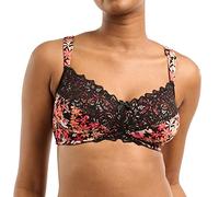 SANS COMPLEXE AVA Fantaisie_79SAH14 Soutien Gorge Emboîtant sans Armature, Imprimé Floral Noir, 105D Femme