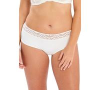 sans Complexe - Charline - Shorty en Microfibre et Dentelle sans Coutures - Classique - Uni - Femme - Ivoire - 46/48