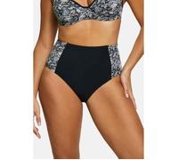 Sans Complexe Culotte de bain taille haute AT THE WORLD'S END - Noir, imprimé peau de bête, polyamide recyclé 46/48