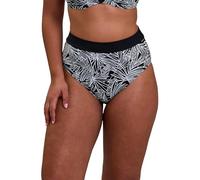 Sans Complexe-Culotte de Bain Taille Haute-Seychelles-Noir