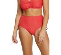 SANS COMPLEXE Femme Bask Bliss Maillot De Bain, Culotte Taille Haute, Rouge Poppy, 38-40 EU