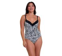 SANS COMPLEXE Femme Seychelles Maillot De Bain Une Pièce, Imprimé Graphique Palm Tree, 105D EU