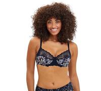 SANS COMPLEXE Flora_70AAL67 Soutien-Gorge à Couverture Totale, Imprimé Floral Bleu & Rose Pale, 105C Femme