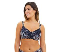 SANS COMPLEXE Flora_79SAL67 Soutien-Gorge à Couverture Totale, Imprimé Floral Bleu & Rose Pale, 95C Femme