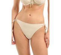 SANS COMPLEXE Glow IT UP_68OAI80 Maillot, Slip de Bain échancré, Ivoire Dore, 34/36 Femme