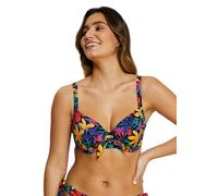 sans Complexe, Haut de Maillot de Bain avec Armatures, Modèle Island Dream, Florale Noir, 95C