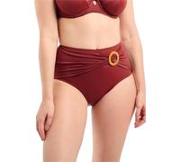 SANS COMPLEXE Elevated Basics Maillot de Bain, Culotte Taille Haute, Pomegranate, 38/40 Femme