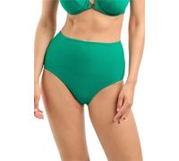sans Complexe, Maillot de Bain, Culotte Taille Haute, Modèle Glamourous Textured, Femme, Touche colorée et Sexy, 46-48, Tropical Green