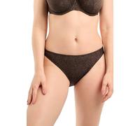 Sans Complexe Reflet Maillot, Slip de Bain échancré, Black, 50/52 Femme