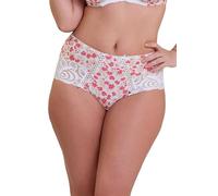 Sans Complexe - Modèle Amelie Print - Shorty - Femme - 46/48 - Imprimé Floral Blanc et Rouge