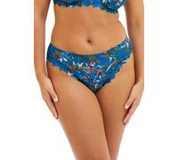 Sans Complexe - Modèle Arum Mosaic - Slip Taille Normale - Femme - 42/44 - Imprimé Floral Bleu Mykonos