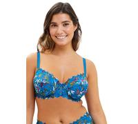 Sans Complexe - Modèle Arum Mosaic - Soutien-Gorge - Femme - 100F - Imprimé Floral Bleu Mykonos