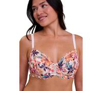 SANS COMPLEXE Femme Arum Mosaic Soutien-Gorge À Couverture Totale, Imprimé Fleurs du Paradis, 105D EU