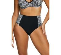 Sans Complexe - Modèle At The World's End - Bas de Maillot de Bain Taille Haute - Femme - 46/48 - Imprime Animal Noir