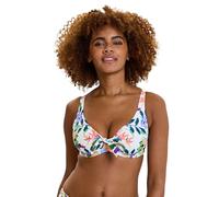 Sans Complexe - Modèle Barbade - Haut de Maillot de Bain - Femme - 95C - Paradis Tropical Blanc