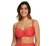 Sans Complexe - Modèle Bask in Bliss - Haut de Maillot de Bain Bandeau - Femme - 90D - Rouge Poppy