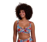 SANS COMPLEXE Femme Curaçao Haut De Bikini, Imprimé Tropical Multicolore, 100D EU