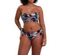 Sans Complexe - Modèle Fidji - Haut de Maillot de Bain Bandeau - Femme - 90C - Imprimé Exotique Noir