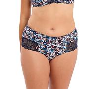Sans Complexe - Modèle Flora - Shorty Taille Normale - Femme - 50/52 - Imprimé Floral Bleu & Rose Pale