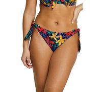 Sans Complexe - Modèle Island Dream - Bas de Maillot de Bain Taille Normale - Femme - 46/48 - Florale Noir