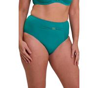 Sans Complexe - Modèle Moorea - Bas de Maillot de Bain Taille Normale - Femme - 50/52 - Bleu Gazon