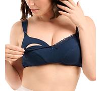 Sans Complexe, Soutien-Gorge de Maternité, pour Femmes, Modèle New Calin, Bleu Marine, 100D