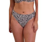 Sans Complexe - Modèle Samoa - Bas de Maillot de Bain Taille Normale - Femme - 34/36 - Imprimé Peau de bête Fond Lin