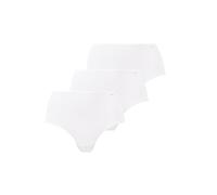 Sans Complexe - Modèle Simplement Coton B - Lot de Trois Shorties Taille Normale - Femme - 38 - Blanc