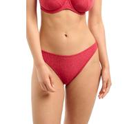 Sans Complexe Reflet Maillot, Slip de Bain échancré, Cerise, 50/52 Femme