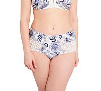 SANS COMPLEXE, Shorty Modèle Amélie Print, avec Dentelle Graphique, à l'arrière Un imprimé très Tendance, pour Femme, Imprime Feuillage Bleu Ruban, 38-40