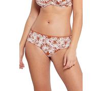 SANS COMPLEXE, Shorty, Modèle Zoé, Shorty Taille Medium, Microfibre Stretch Effet crêpe, Imprimé Floral, Taille bordée par des Picots Fantaisie, Coutures platesImprime Floral Pure, 38-40