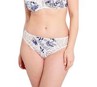 Sans Complexe, Slip Modèle Amélie Print, avec Dentelle Graphique, à l'arrière Un imprimé très Tendance, pour Femme, Imprime Feuillage Bleu Ruban, 46-48