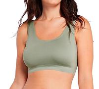 Sans Complexe, Soutien Gorge Brassière Coques sans Armature, pour Femmes, Modèle So Confort 56LAG59, Vert Ombre, Moyen