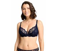 Sans Complexe, Soutien Gorge Classique Armatures, pour Femmes, Modèle Elise 70AAH61, Bleu Marine, 110F