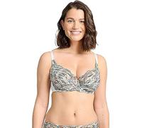 Sans Complexe, Soutien Gorge Classique Armatures, pour Femmes, Modèle Elise Fantaisy 70AAH62, Imprime Ivoire/Bleu, 95C