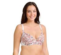 Sans Complexe, Soutien Gorge Classique Armatures, pour Femmes, Modèle Elise Fantaisy 70AAH62, Imprime Tropical Blanc, 105C