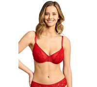 Sans Complexe, Soutien Gorge Classique Armatures, pour Femmes, Modèle Lyse 70AAG54, Rouge Pompei, 90E