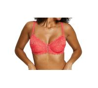 Sans Complexe, Soutien-Gorge Emboitant en Dentelle avec Armatures, Classique, Femme, Modèle Arum, Rose Paradis, 100C