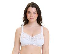 Soutien-Gorge sans Armature Dentelle Plus sans Complexe Coton d'arum (Blanc)