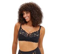 Sans Complexe, Soutien-Gorge sans Armatures, pour Femmes, Modèle Coton d'Arum 744438, Noir, 110E