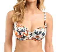 SANS COMPLEXE Staycation_78AAI77 Haut de Maillot de Bain avec Armatures, Imprime Floral Ivoire, 85D Femme