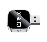 sans Fil - Adaptateur de Miroir - Adaptateur de Voiture amélioré 2026 | Convertisseur Filaire sans Fil Plug and Play avec Support - Mini dongle en d'aluminium pour la Navigation - Musique