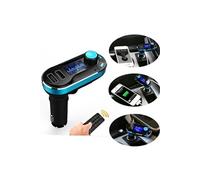Sans fil Bluetooth Car Kit MP3 FM Transmitter SD TF double USB Charge vert