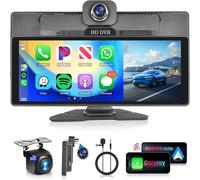 Sans Fil Carplay Android Auto Autoradio Portable 10.26'' Écran Tactile Adas System Fm Transmitter Usb/Aux/Sd Écran Partagé With 10M Caméra De Recul Dc9-36V[Z1360]