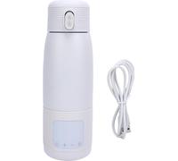 Sans fil chauffe-lait portable biberon de voyage à piles 37 ℃ -55 ℃ réglage de la température pour véhicule voiture voyage ivoire 500 ml 5000mah